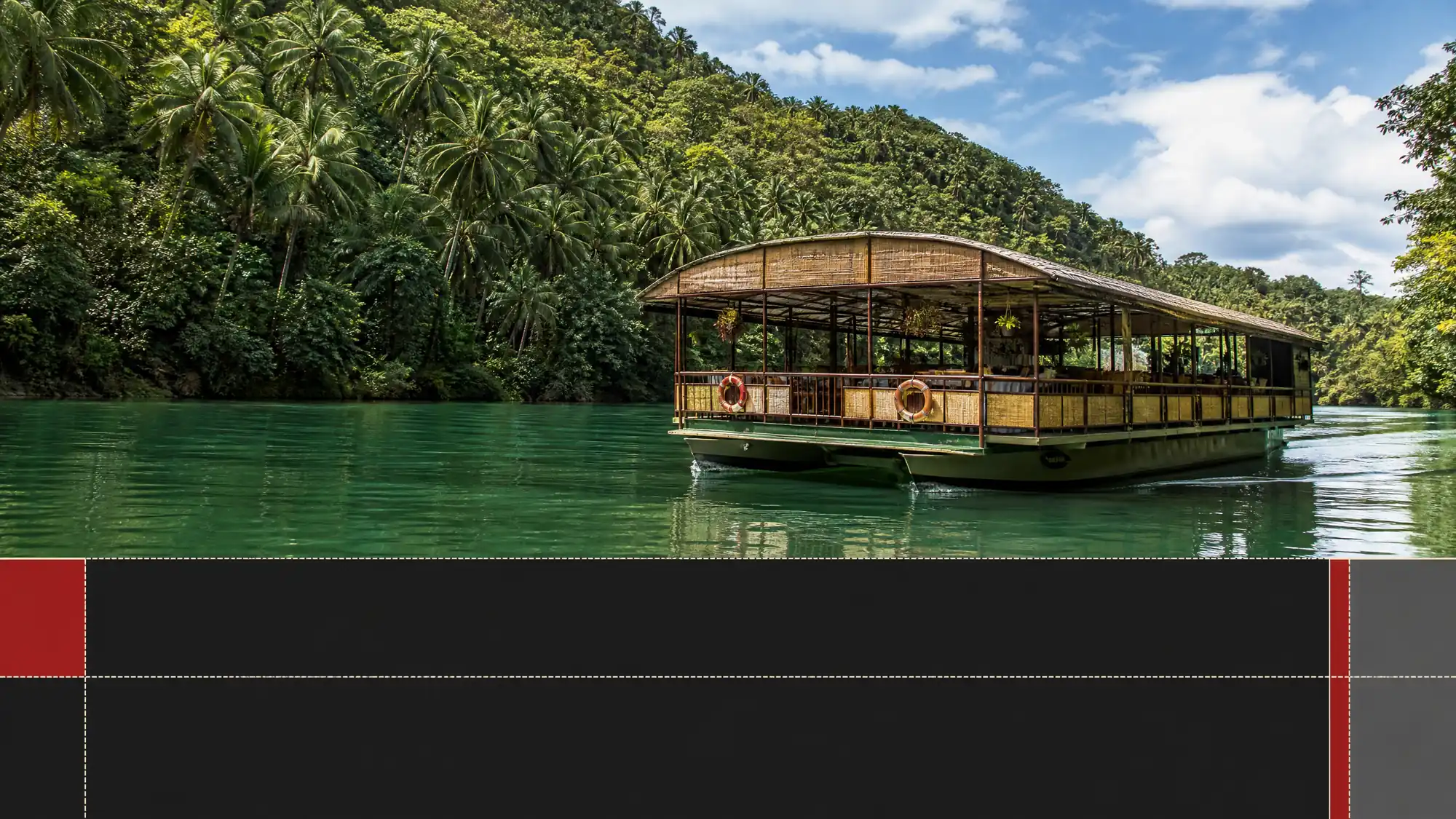 Gleiten Sie auf einem motorisierten Restaurant den smaragdgrünen Loboc-Fluss hinunter. Genießen Sie ein philippinisches Buffet-Mittagessen und kulturelle Vorführungen, während Sie Bohols Natursehenswürdigkeiten erkunden.